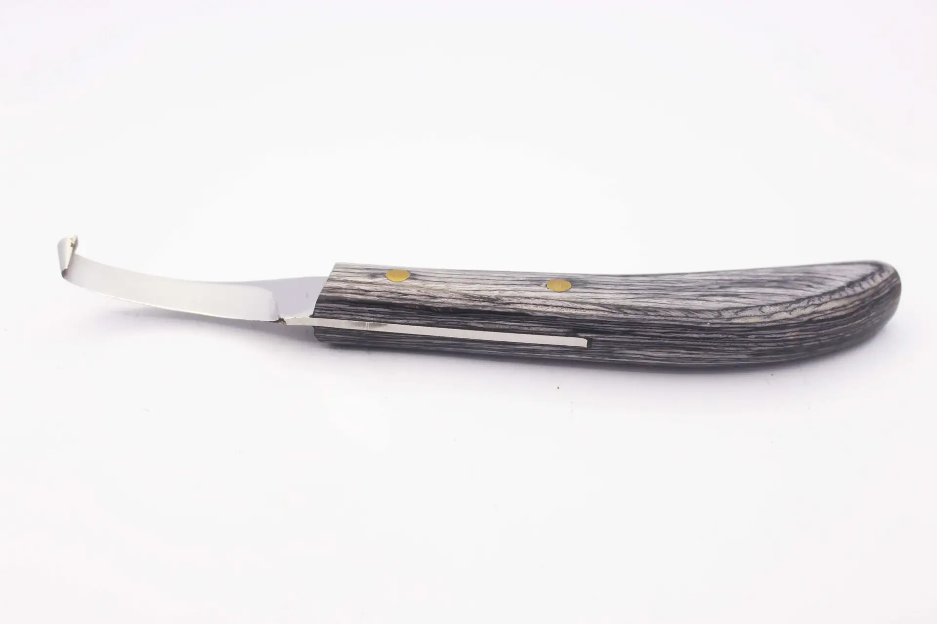 Black Handle with Golden Pin Hoof Knife - Image 3