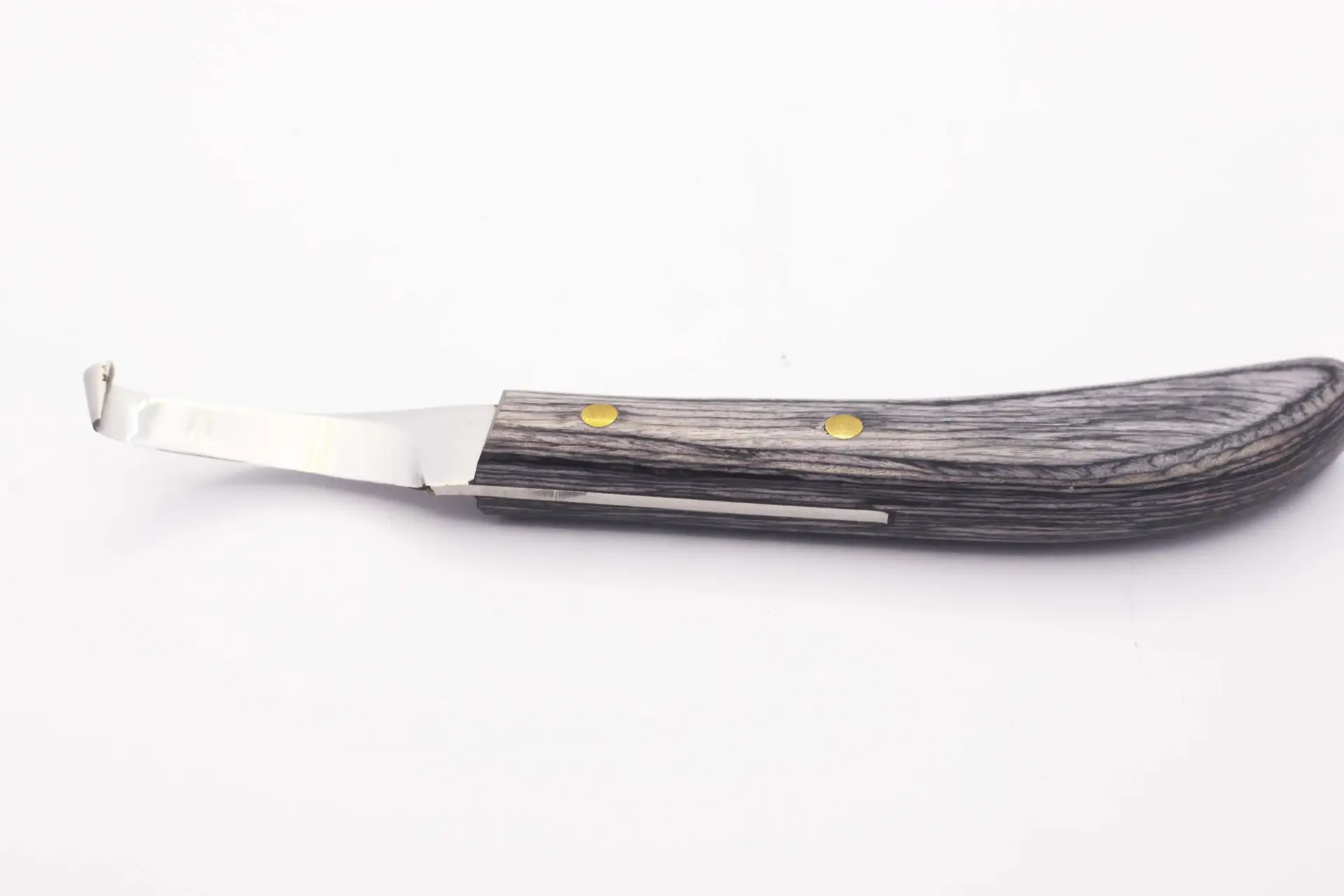 Black Handle with Golden Pin Hoof Knife - Image 4